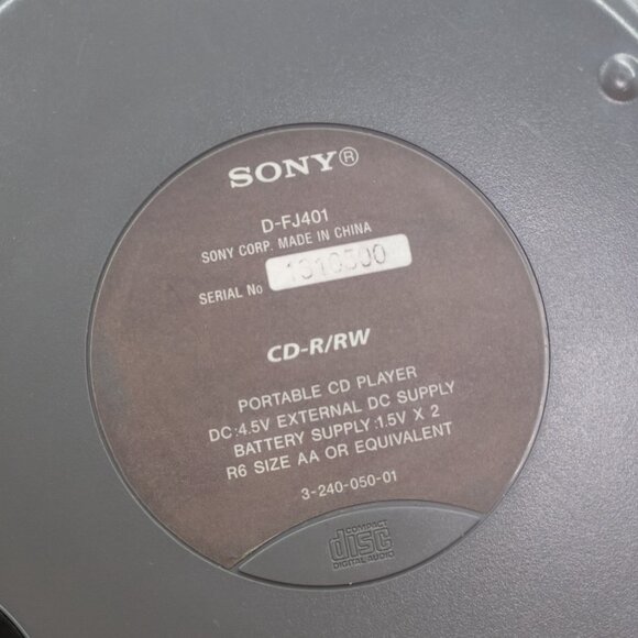 Sony D-FJ401 / Walkman Portable CD Player / AM FM Radio / G-Protection / Vintage - Picture 6 of 7